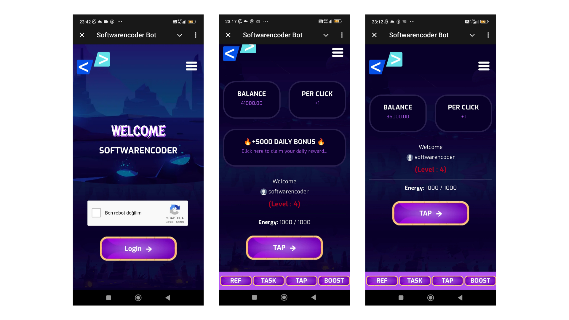Telegram airdrop oyunu + özel kodlama + güvenlik